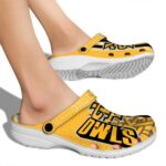 custom kennesaw state owls contrasting stripes clog best selling