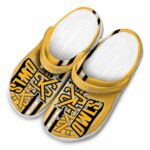 custom kennesaw state owls contrasting stripes clog best selling