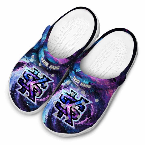 custom kennesaw state owls galaxy swirl clog latest model