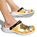custom kennesaw state owls splatter pattern clog best selling