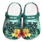 custom kennesaw state owls tropical vibes clog best selling