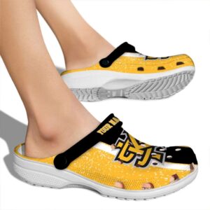 custom kennesaw state owls vertical stripes clog fashion forward