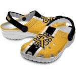 custom kennesaw state owls vertical stripes clog best selling