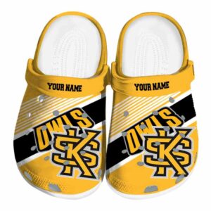 custom kennesaw state owls vibrant dual tone clog best selling