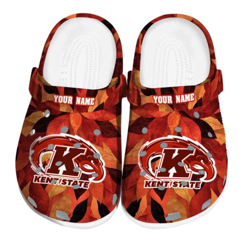 custom kent state golden flashes autumn leaves clog best selling