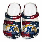 custom kent state golden flashes patriotic stripes clog best selling