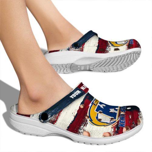custom kent state golden flashes patriotic stripes clog fashion forward