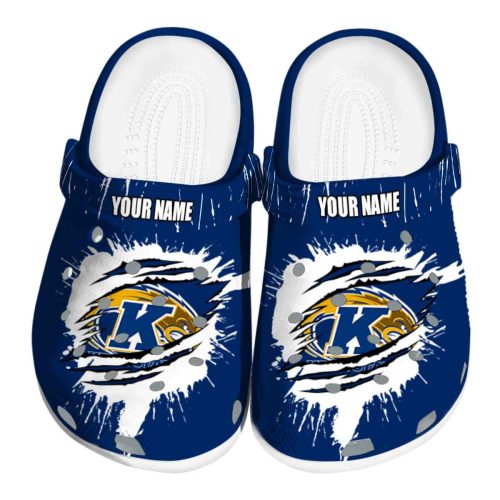 custom kent state golden flashes splash motif background clog best selling