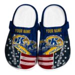 custom kent state golden flashes star spangled side pattern clog best selling