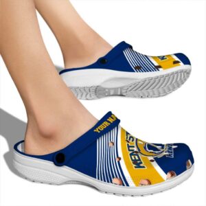 custom kent state golden flashes vibrant dual tone clog fashion forward