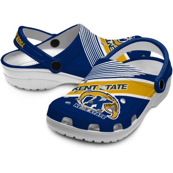 custom kent state golden flashes vibrant dual tone clog high quality