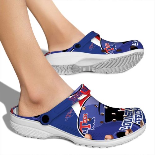 custom la tech baseball helmet clog fashion forward