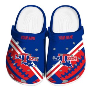 custom la tech football motif clog best selling