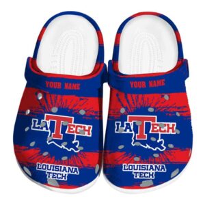custom la tech paint splatter graphics clog best selling