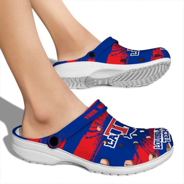 custom la tech paint splatter graphics clog fashion forward