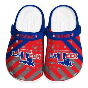 custom la tech star spangled graphic clog best selling