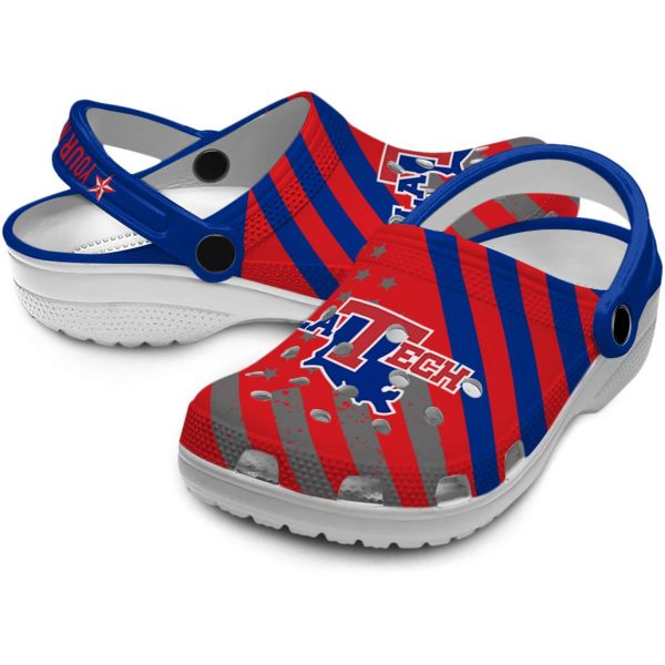 custom la tech star spangled graphic clog high quality