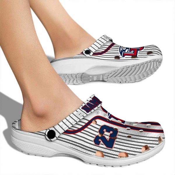 custom liberty flames pinstripe pattern clog fashion forward