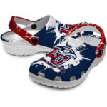 custom liberty flames splatter pattern clog best selling
