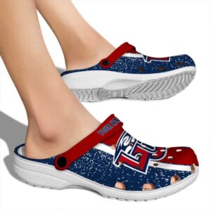 custom liberty flames vertical stripes clog fashion forward