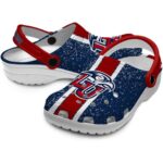 custom liberty flames vertical stripes clog best selling