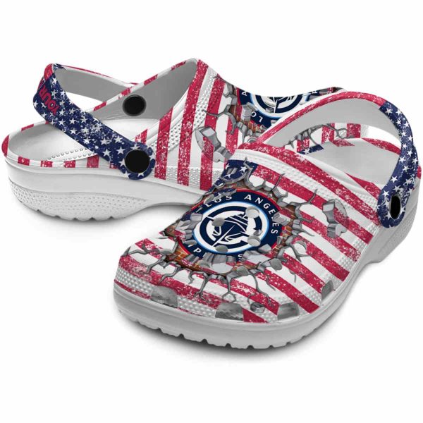custom los angeles clippers freedom splinter clog high quality