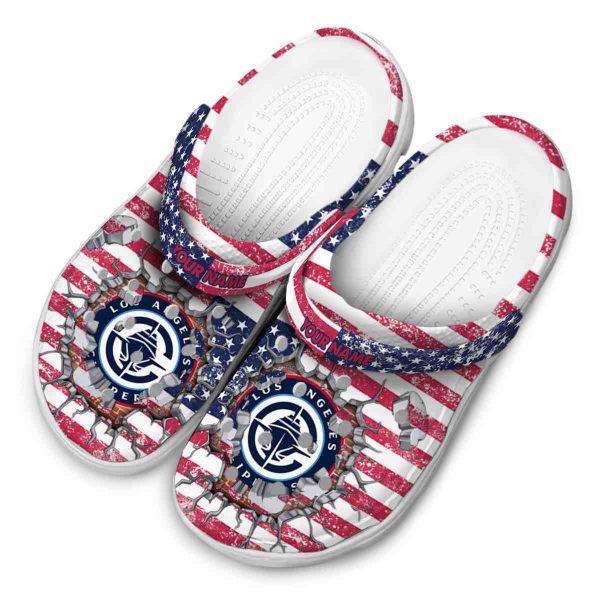 custom los angeles clippers freedom splinter clog latest model