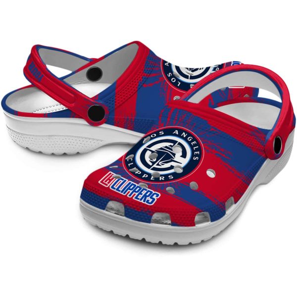 custom los angeles clippers paint splatter graphics clog high quality