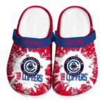 custom los angeles clippers splash art clog best selling
