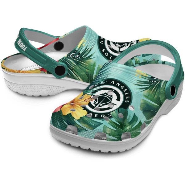 custom los angeles clippers tropical vibes clog high quality
