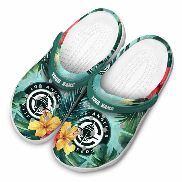 custom los angeles clippers tropical vibes clog latest model