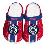custom los angeles clippers vertical stripes clog best selling