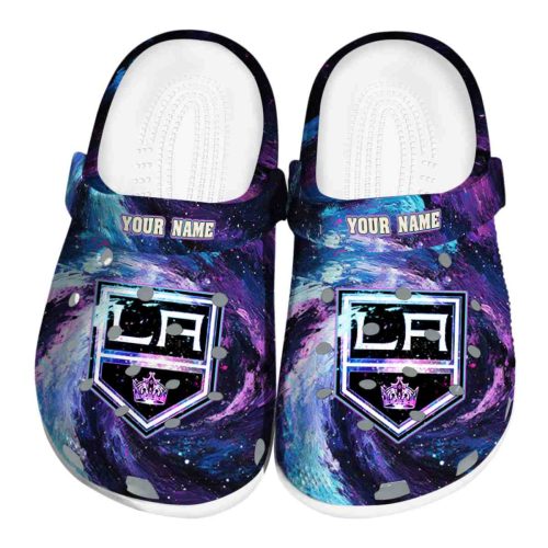custom los angeles kings galaxy swirl clog best selling