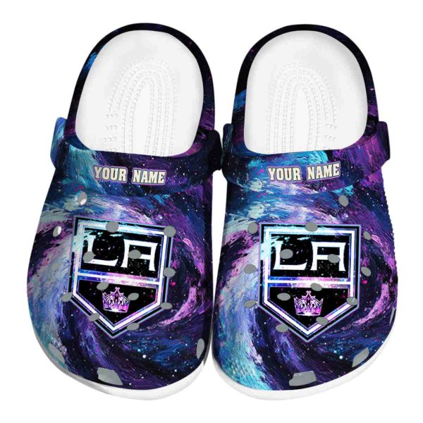 custom los angeles kings galaxy swirl clog best selling