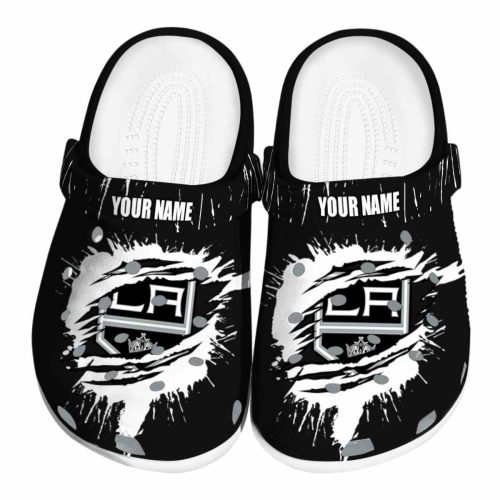 custom los angeles kings splash motif background clog best selling