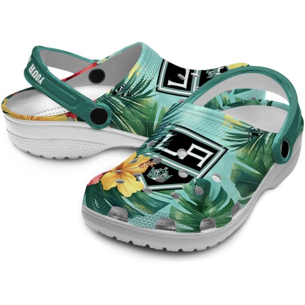 custom los angeles kings tropical vibes clog high quality