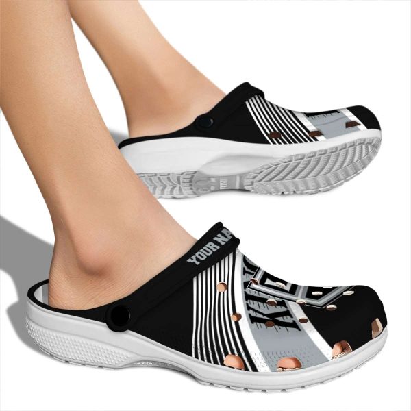 custom los angeles kings vibrant dual tone clog fashion forward