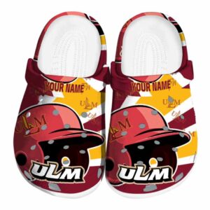 custom louisiana monroe warhawks baseball helmet clog best selling