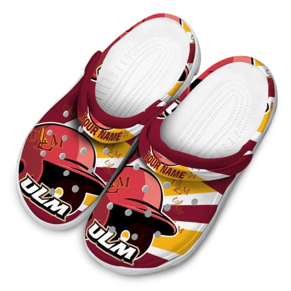 custom louisiana monroe warhawks baseball helmet clog latest model