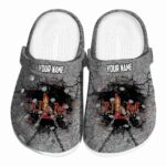 custom louisiana monroe warhawks cracked ground texture clog best selling