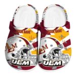 custom louisiana monroe warhawks football helmet clog best selling