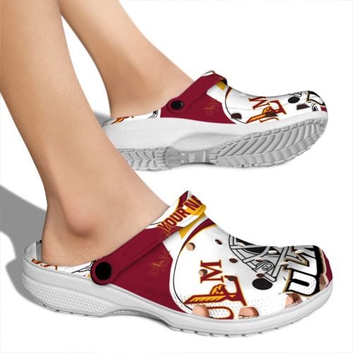 custom louisiana monroe warhawks football helmet clog fashion forward