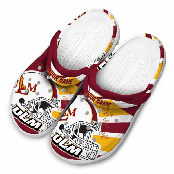custom louisiana monroe warhawks football helmet clog latest model