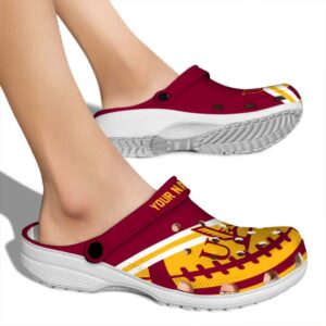 custom louisiana monroe warhawks football motif clog fashion forward
