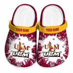 custom louisiana monroe warhawks splash art clog best selling