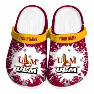 custom louisiana monroe warhawks splash art clog best selling