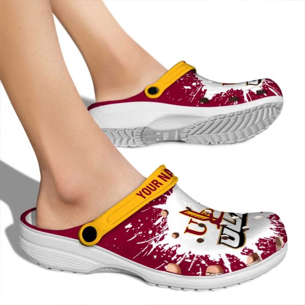 custom louisiana monroe warhawks splash art clog fashion forward