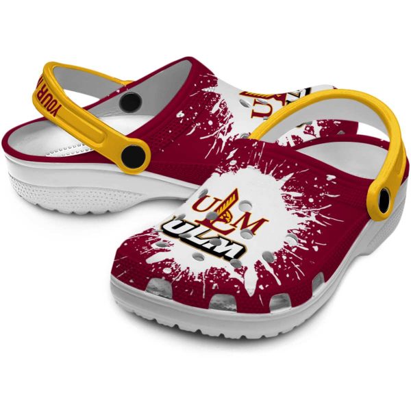 custom louisiana monroe warhawks splash art clog high quality