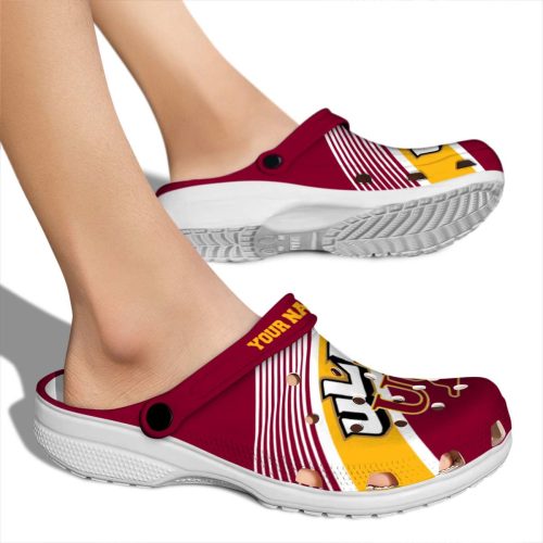 custom louisiana monroe warhawks vibrant dual tone clog fashion forward