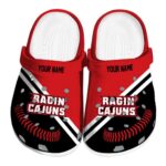 custom louisiana ragin cajuns baseball motif clog best selling